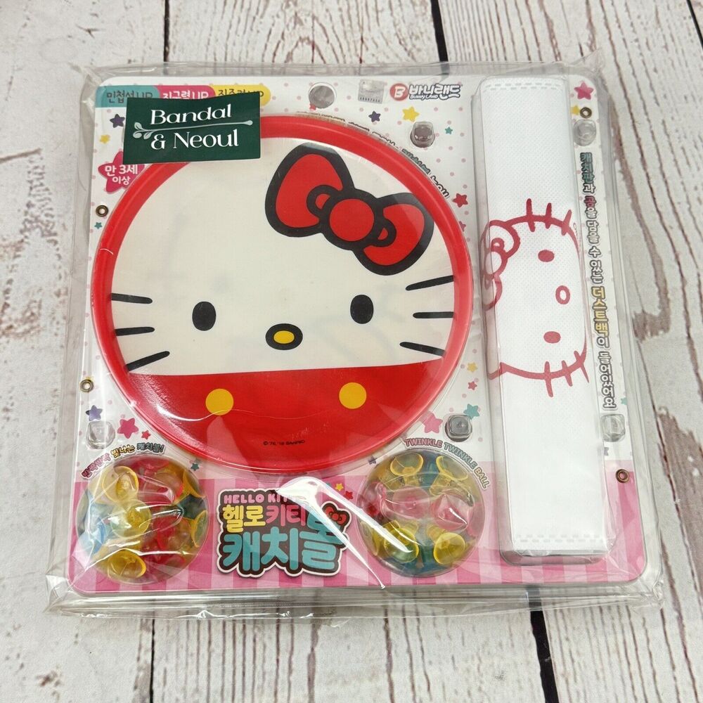 Hello Kitty Catchball Set with LED Light Flickering Ball & Storage Bag 5 Pcs